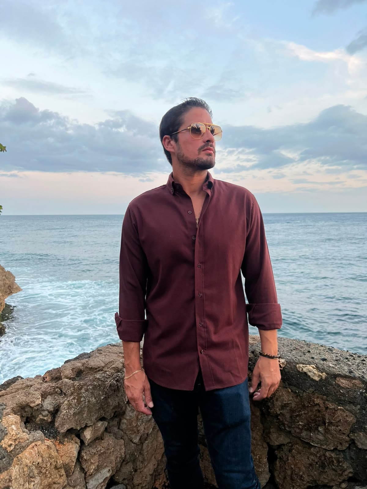 Camisa Merlot
